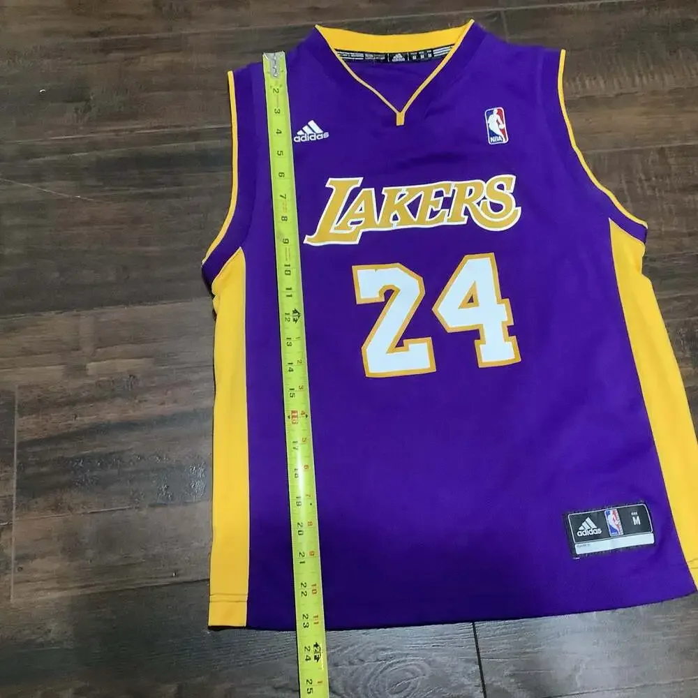 Adidas Los Angeles Lakers Kobe Bryant #24 NBA Basketball Youth Jersey Size M
